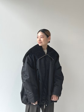 「CLANE（クラネ）のアイテム（ジャケット/アウター）」を使った、STUDIOUS STAFFさん（レディース・154cm）の秋コーディネート