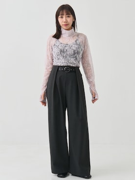 「STUDIOUS(ステュディオス)のアイテム」を使った、STUDIOUS STAFFさん(レディース・155cm)の春コーディネート