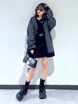 「PAGEBOY（ページボーイ）の【選べる着丈/前後2WAY/マシンウォッシャブル】マルチWAYネックプルオーバー/ニット（ニット/セーター）」を使った、saeさん（レディース・152cm）の秋コーディネート