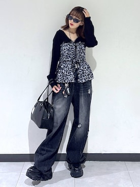 「アイテム（キャミソール、その他）」を使った、saeさん（レディース・152cm）の秋コーディネート