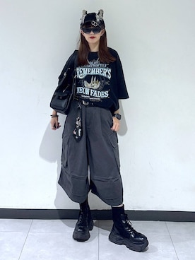「PBLIM（ページボーイリム）のアイテム」を使った、saeさん（レディース・152cm）の夏コーディネート