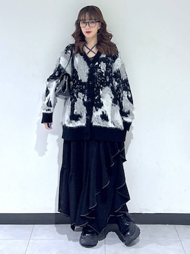 「PAGEBOY（ページボーイ）のレースアップソックスブーツ（ブーツ、ブラック系）」を使った、saeさん（レディース・152cm）の夏コーディネート