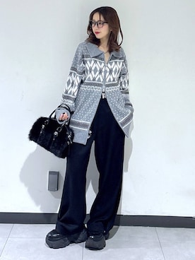 saeさん（レディース・152cm）の冬コーディネート