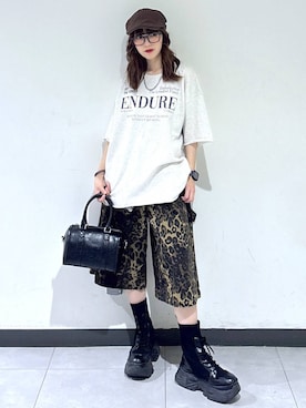 「PBLIM（ページボーイリム）のアイテム」を使った、saeさん（レディース・152cm）の春コーディネート