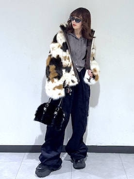 saeさん（レディース・152cm）の冬コーディネート