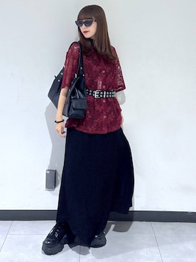 「PAGEBOY（ページボーイ）のアイテム（ワンピース）」を使った、saeさん（レディース・152cm）の夏コーディネート