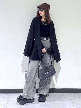 「PAGEBOY（ページボーイ）のアイテム（ジャケット/アウター）」を使った、saeさん（レディース・152cm）の春コーディネート