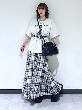 「PAGEBOY」｜「アイテム（ワンピース/ドレス）」を使った、saeさん（レディース・152cm）の夏コーディネート
