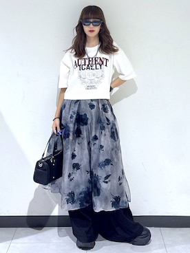 「PAGEBOY（ページボーイ）のアイテム（ワンピース）」を使った、saeさん（レディース・152cm）の夏コーディネート