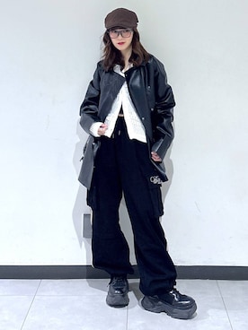 「PAGEBOY（ページボーイ）のアイテム（ジャケット/アウター）」を使った、saeさん（レディース・152cm）の春コーディネート