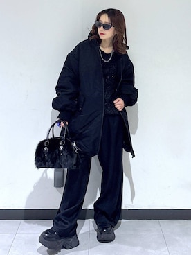 saeさん（レディース・152cm）の冬コーディネート