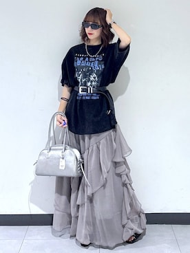 「PAGEBOY（ページボーイ）のアイテム」を使った、saeさん（レディース・152cm）の夏コーディネート
