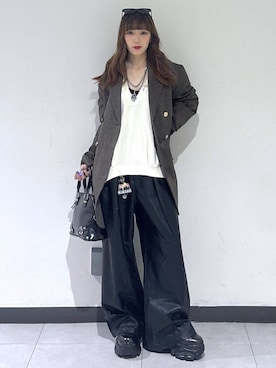「PBLIM（ページボーイリム）のアイテム」を使った、saeさん（レディース・152cm）の秋コーディネート