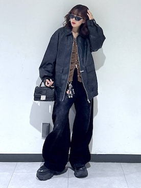 「アイテム（ブルゾン）」を使った、saeさん（レディース・152cm・20代）の秋コーディネート