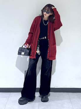 「PAGEBOY（ページボーイ）の【選べる着丈/前後2WAY/マシンウォッシャブル】マルチWAYネックプルオーバー/ニット（ニット/セーター）」を使った、saeさん（レディース・152cm）の秋コーディネート
