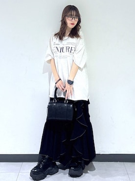 「PAGEBOY（ページボーイ）のアイテム（トップス）」を使った、saeさん（レディース・152cm）の春コーディネート