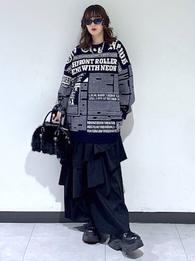 「PBLIM（ページボーイリム）のアイテム」を使った、saeさん（レディース・152cm）の冬コーディネート