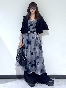 「PAGEBOY（ページボーイ）のアイテム（ワンピース）」を使った、saeさん（レディース・152cm）の夏コーディネート