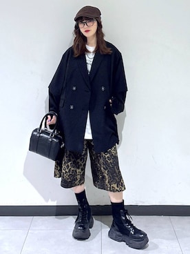 「PAGEBOY（ページボーイ）のアイテム（ジャケット/アウター）」を使った、saeさん（レディース・152cm）の春コーディネート