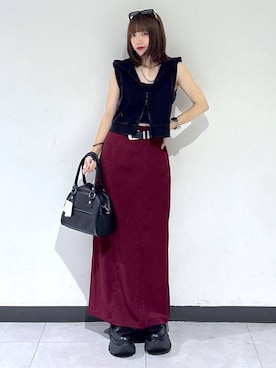 「アイテム（パーカー）」を使った、saeさん（レディース・152cm・20代）の夏コーディネート
