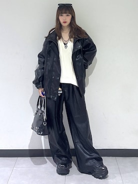 「PBLIM（ページボーイリム）のアイテム」を使った、saeさん（レディース・152cm）の秋コーディネート