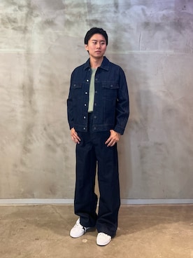 「クセニア・シュナイダー」｜「アイテム（デニムジャケット）」を使った、FTさん（メンズ・170cm）の夏コーディネート
