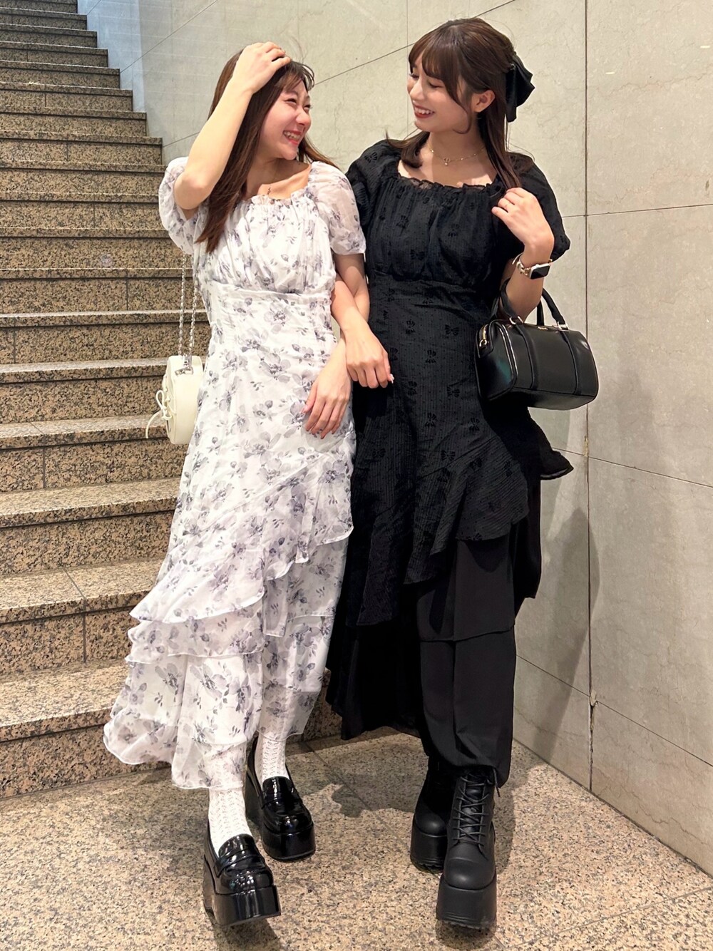 アウトレット通販 ファッション NICE CLAUP イレヘムティアードロング