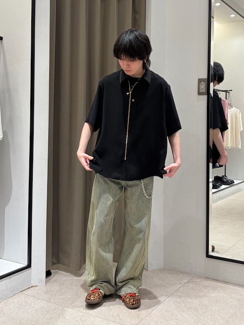 CULLNI exclusive for Lui's】クレリック半袖ZIPシャツジャケット