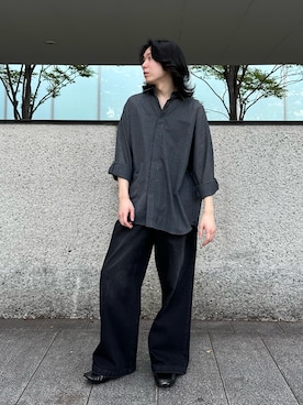 「Lui's（ルイス）のアイテム（シャツ/ブラウス）」を使った、村田　光寿さん（メンズ・168cm）の夏コーディネート