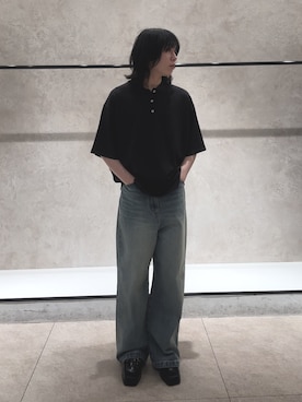 「Lui's（ルイス）のアイテム（シューズ）」を使った、村田　光寿さん（メンズ・168cm）の春コーディネート