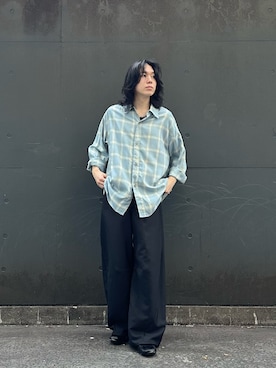 「Lui's（ルイス）のアイテム（シャツ/ブラウス）」を使った、村田　光寿さん（メンズ・168cm）の夏コーディネート