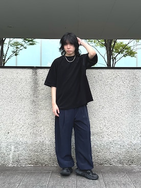 「Lui's（ルイス）のアイテム（アクセサリー）」を使った、村田　光寿さん（メンズ・168cm）の夏コーディネート