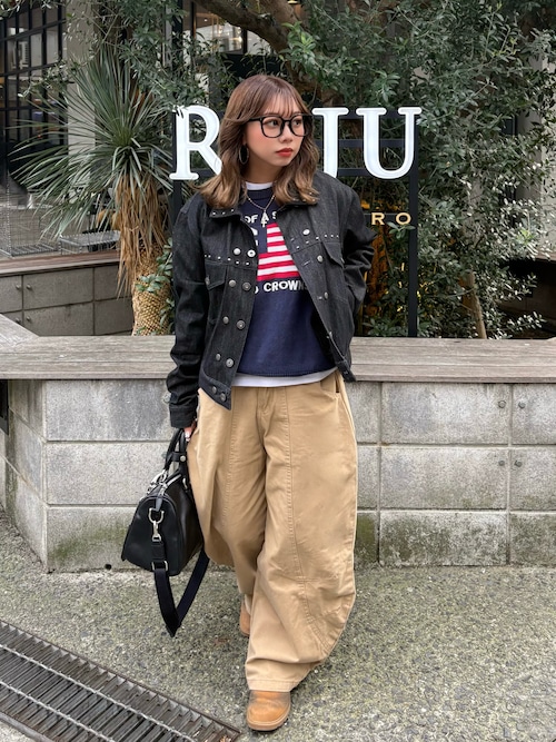 VARSITY LEATHER MINI DUFFLE BAG/バーシティーレザーミニダッフル