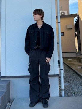 「アイテム（デニムジャケット）」を使った、opira75さん（メンズ・179cm）の秋コーディネート