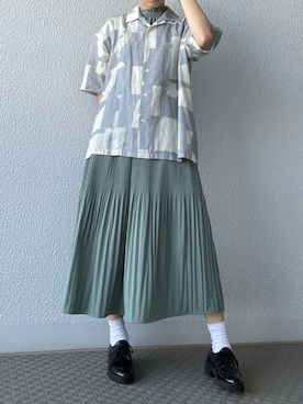 「08sircus（ゼロエイトサーカス）のアイテム」を使った、ぷにおさん（レディース・160cm）の夏コーディネート