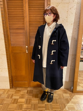 「Samansa Mos2（サマンサ モスモス）のアイテム（ダッフルコート）」を使った、あおいさん（レディース・160cm）の冬コーディネート
