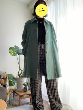 「Adoon plain（アドーンプレーン）のアイテム（パンツ）」を使った、かえさん（レディース・166cm）の秋コーディネート