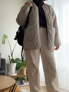 「remer（リメール）のアイテム（その他アウター）」を使った、かえさん（レディース・166cm）の秋コーディネート