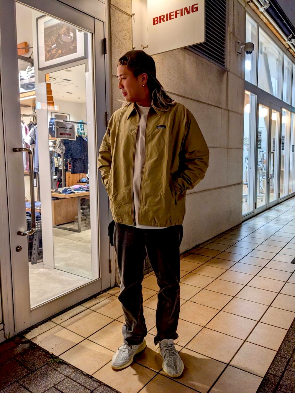 patagonia ベージュ ナイロンジャケット M patagonia パタゴニア トレントシェル レイン ジャケット