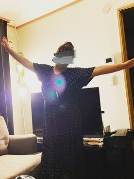 「デブでもオシャレしたい」｜「アイテム（ワンピース/ドレス）」を使った、axxkocchanさん（レディース・158cm）の夏コーディネート