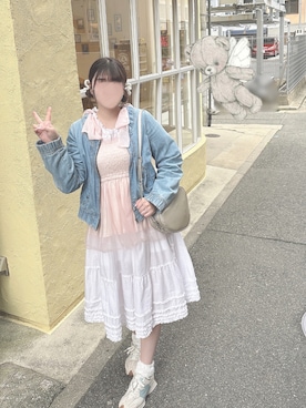 「NICE CLAUP（ナイスクラップ）のアイテム」を使った、𝚖𝚒𝚣𝚞𝚗𝚊🍀.*さん（レディース・163cm）の夏コーディネート
