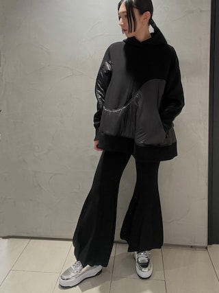 UN3D.（アンスリード）の「W TUCK KNIT PT / ダブルタックニットパンツ