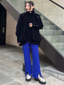 VELVET HEM GATHER HOOD CT 【セットアップ着用可能】｜アンスリード