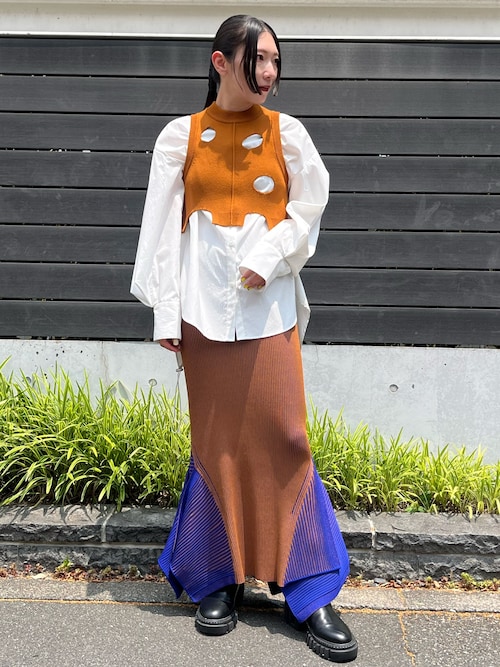 セール】W TRIANGLE TUCK SH / ダブルトライアングルタックシャツ