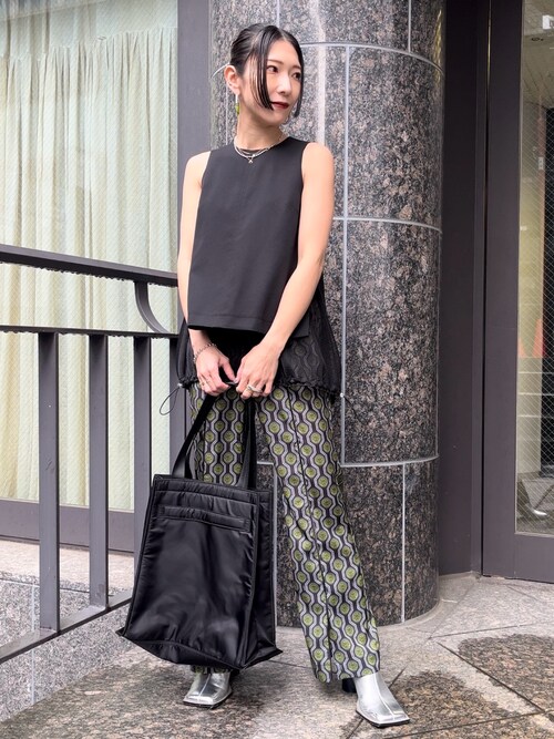 タンクトップ MESH LAYERED N/S TOP / メッシュレイヤードノースリーブ 