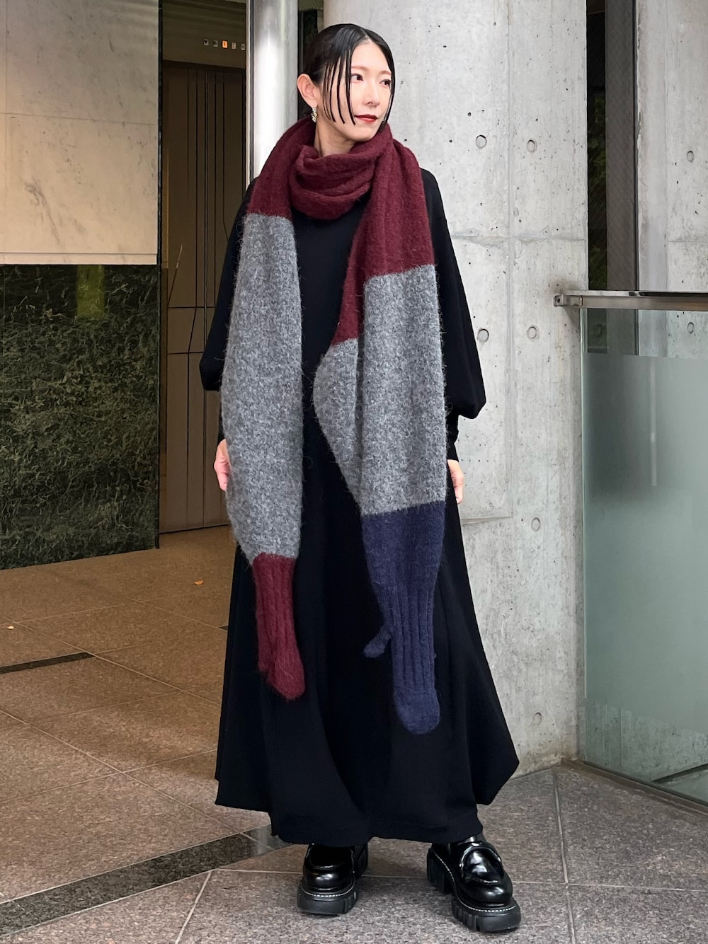 W TUCK KNIT OP / ダブルタックニットワンピースを使った人気