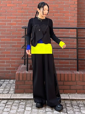 「アイテム（その他トップス）」を使った、YUKIさん（レディース・161cm）の秋コーディネート