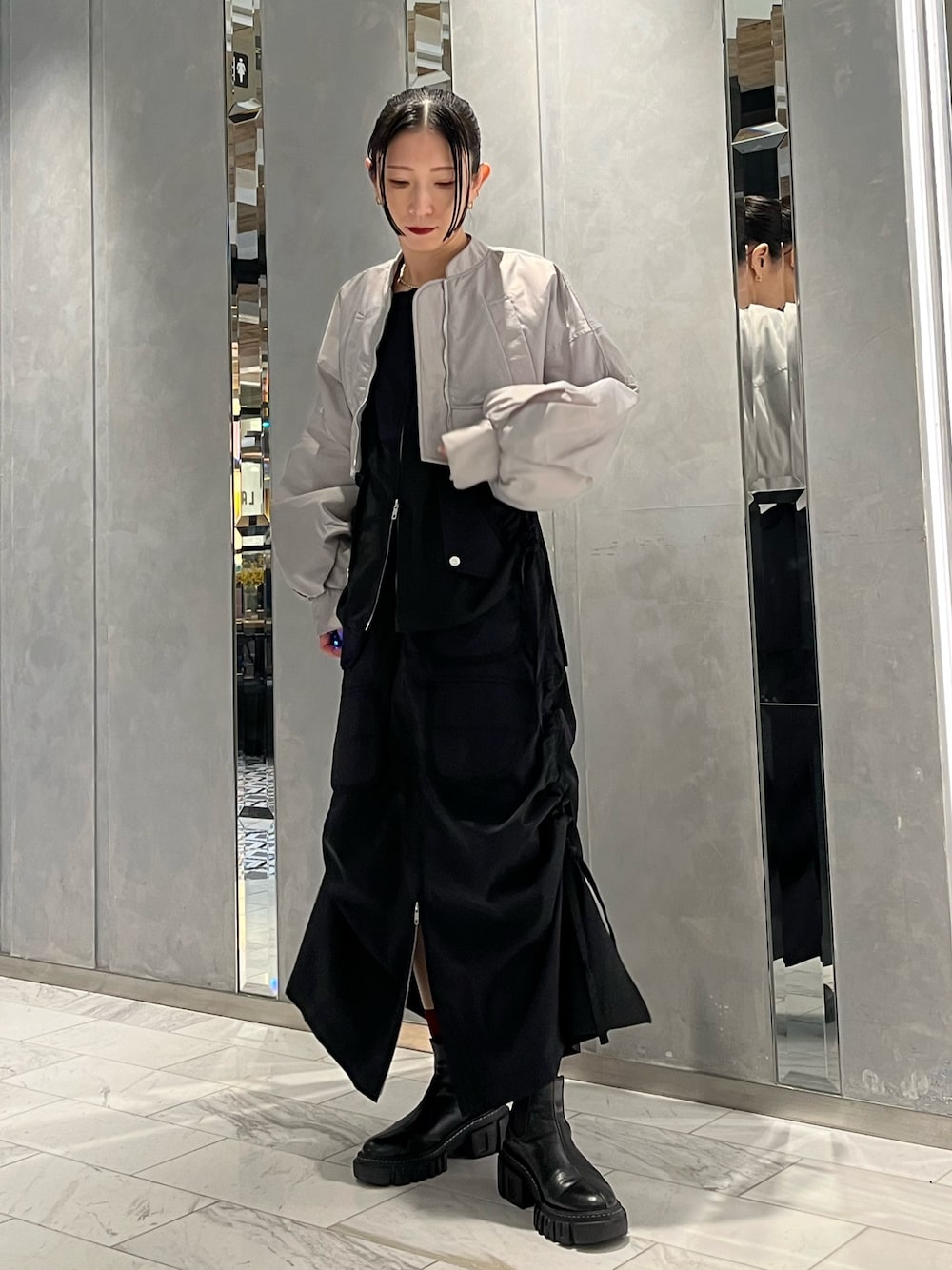 YUKI(UN3D．)｜UN3D.のMA-1を使ったコーディネート - WEAR