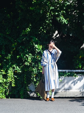 「アイテム（ドレス）」を使った、rikuさん（レディース・165cm）の秋コーディネート