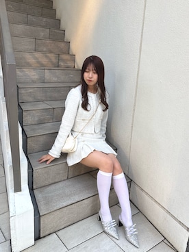 「nice claup」｜「アイテム（ワンピース/ドレス）」を使った、mokaさん（レディース・159cm）の冬コーディネート